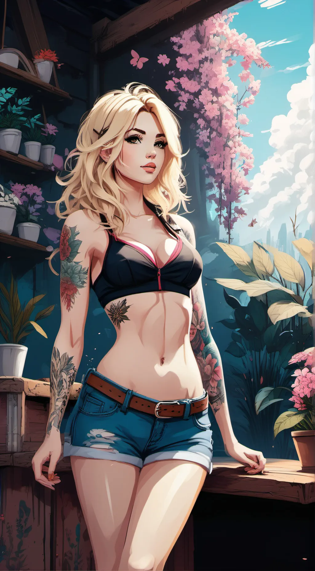 ai character: Moon★ background