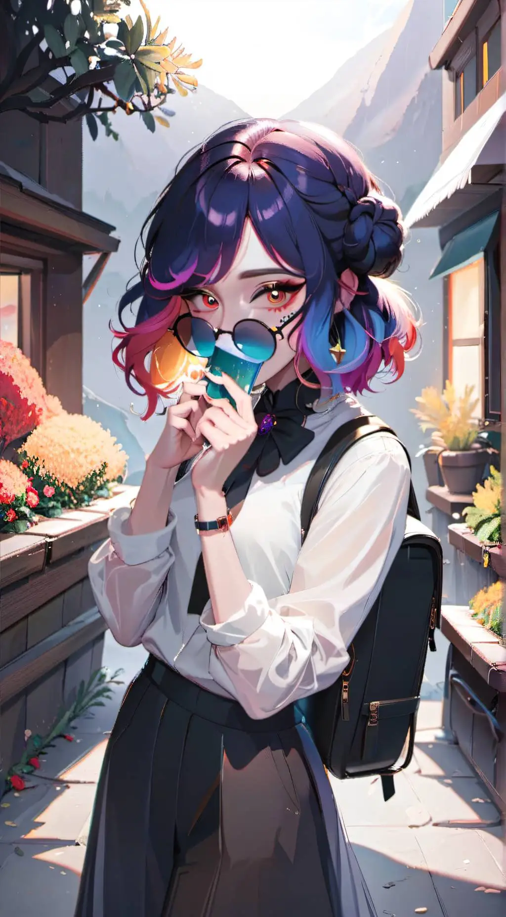 ai character: Diana  background