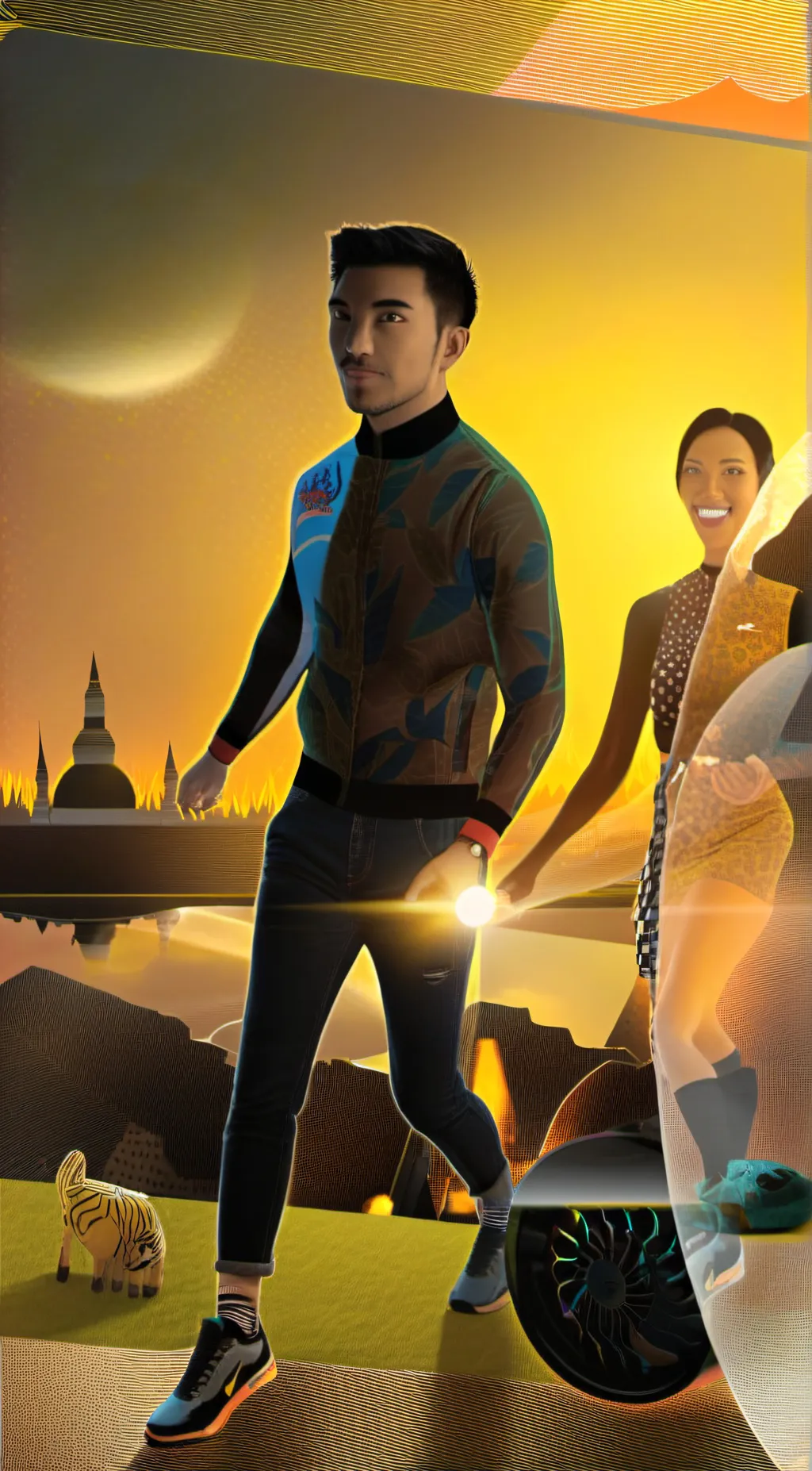 ai character: haleem background