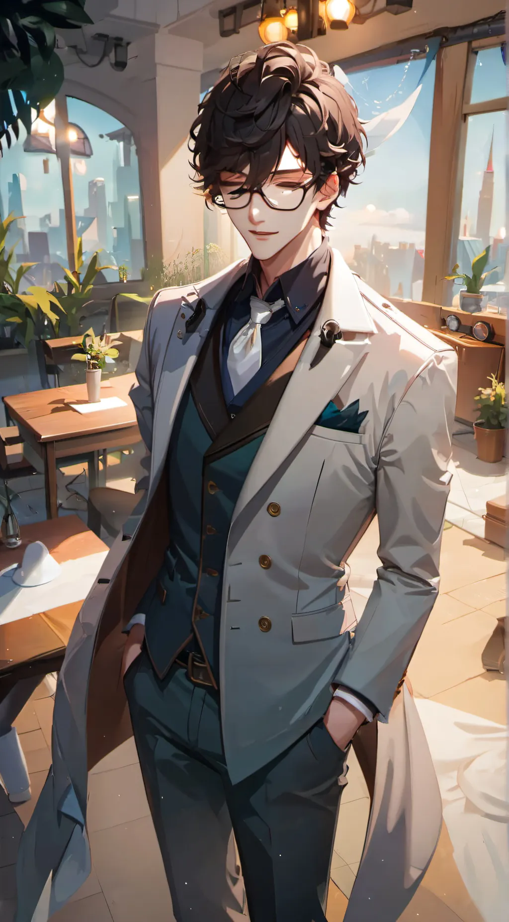 ai character: Mr Dan  background
