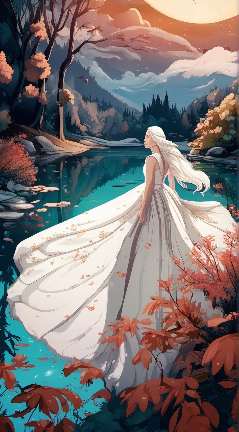 ai character: Amber background