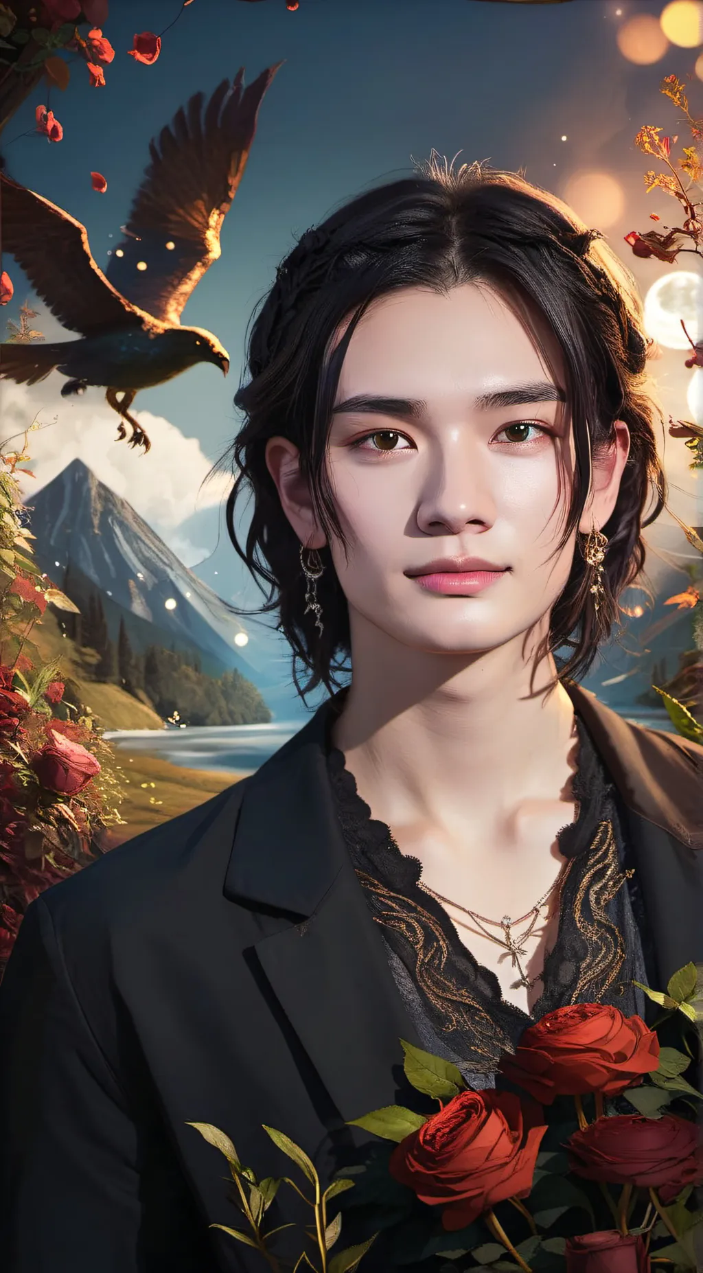 ai character: Hyunjin background