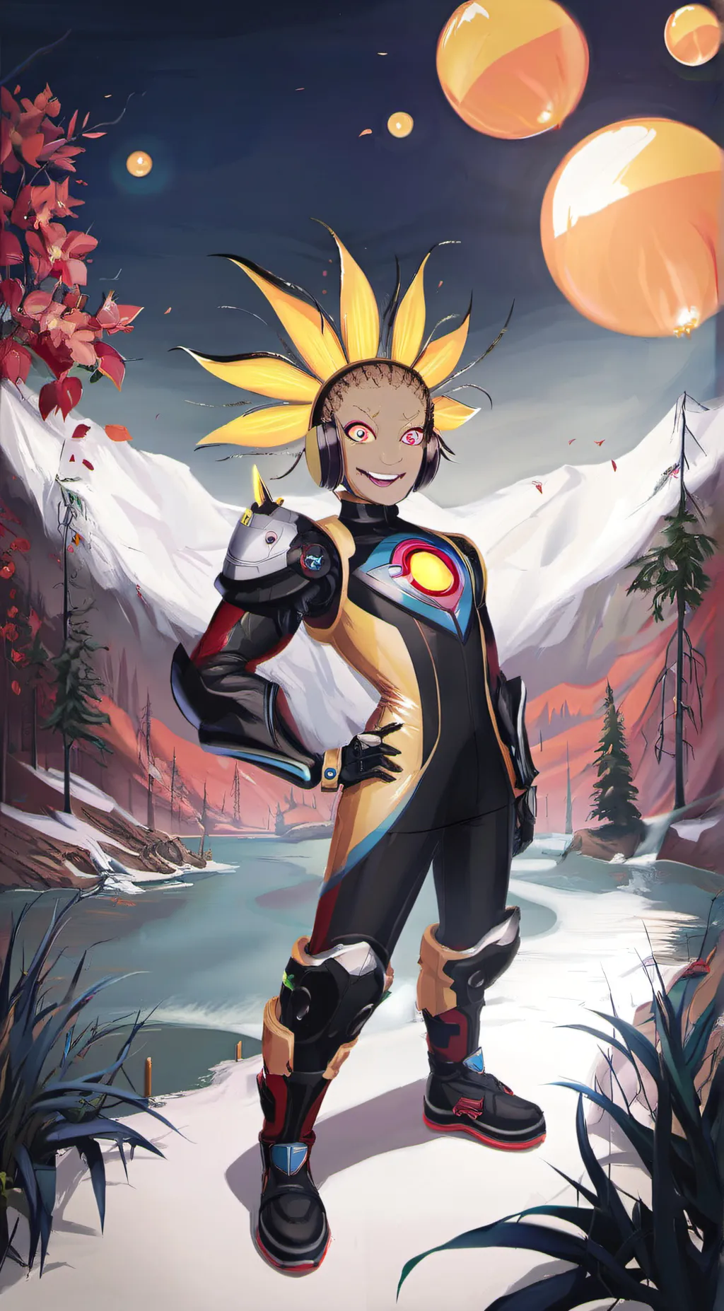 ai character: Sunndrop background
