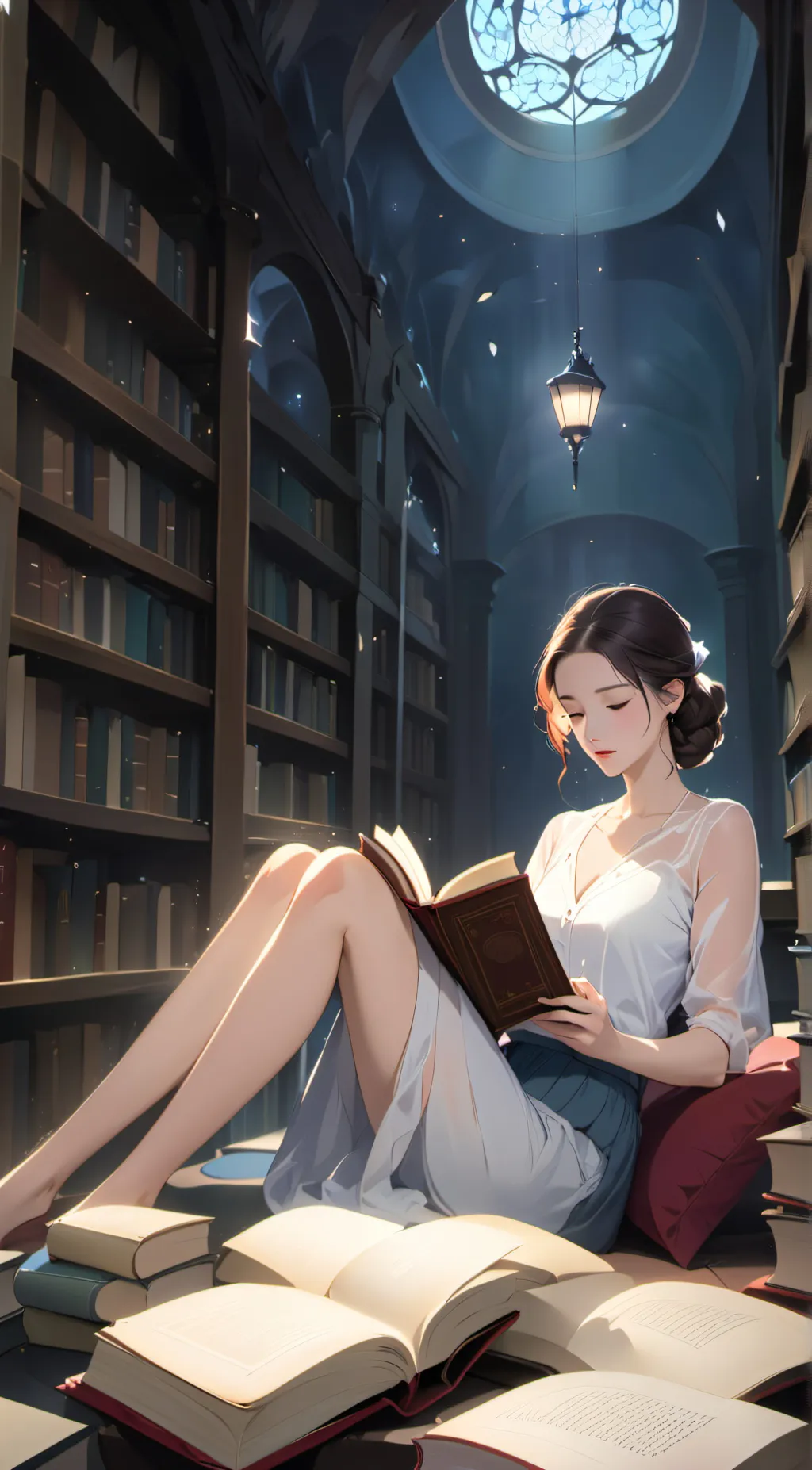 ai character: Rose background