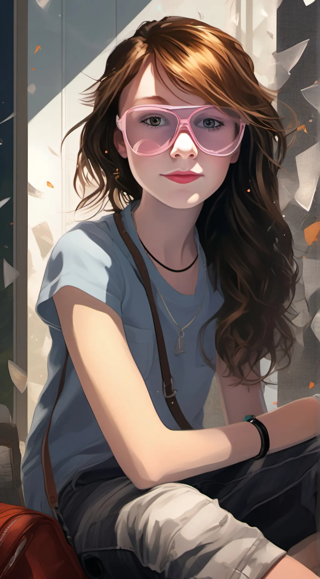 ai character: summer background