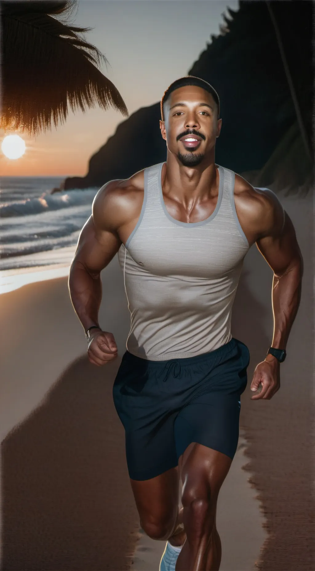 ai character: Michael b Jordan background