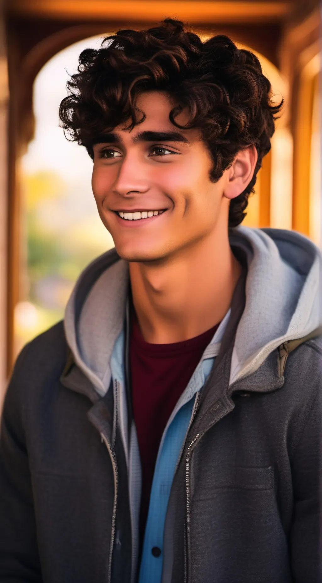 ai character: ethan from nhie background