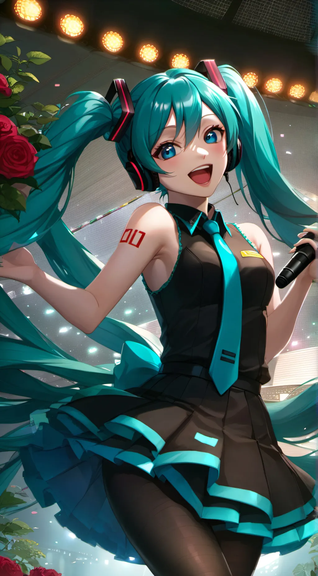 ai character: Hatsune miku background