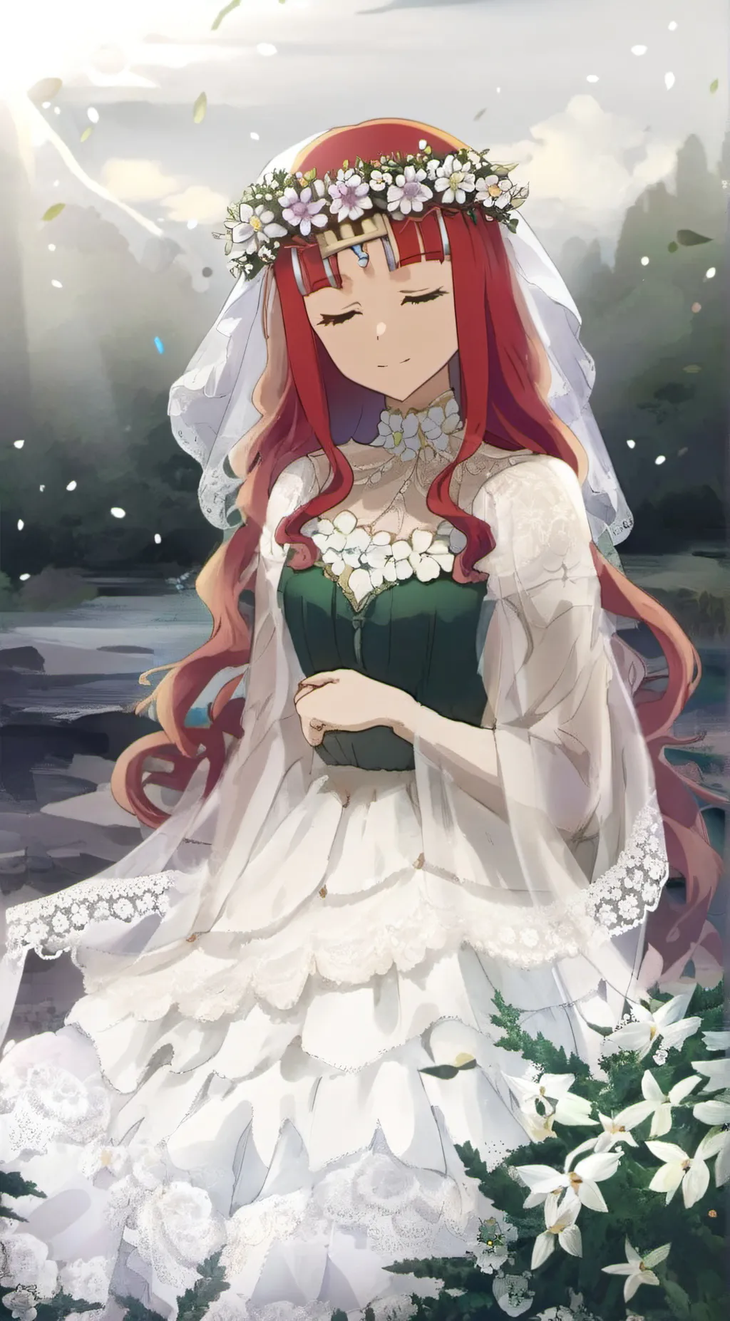 ai character: Rose background