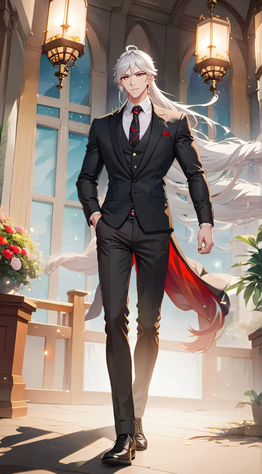 ai character: ☆Damon ☆ background