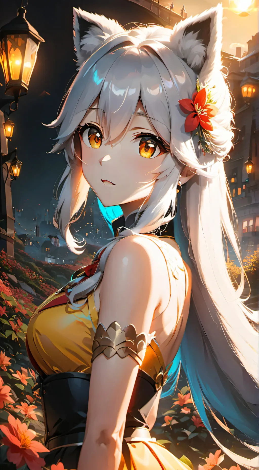 ai character: Lucky background