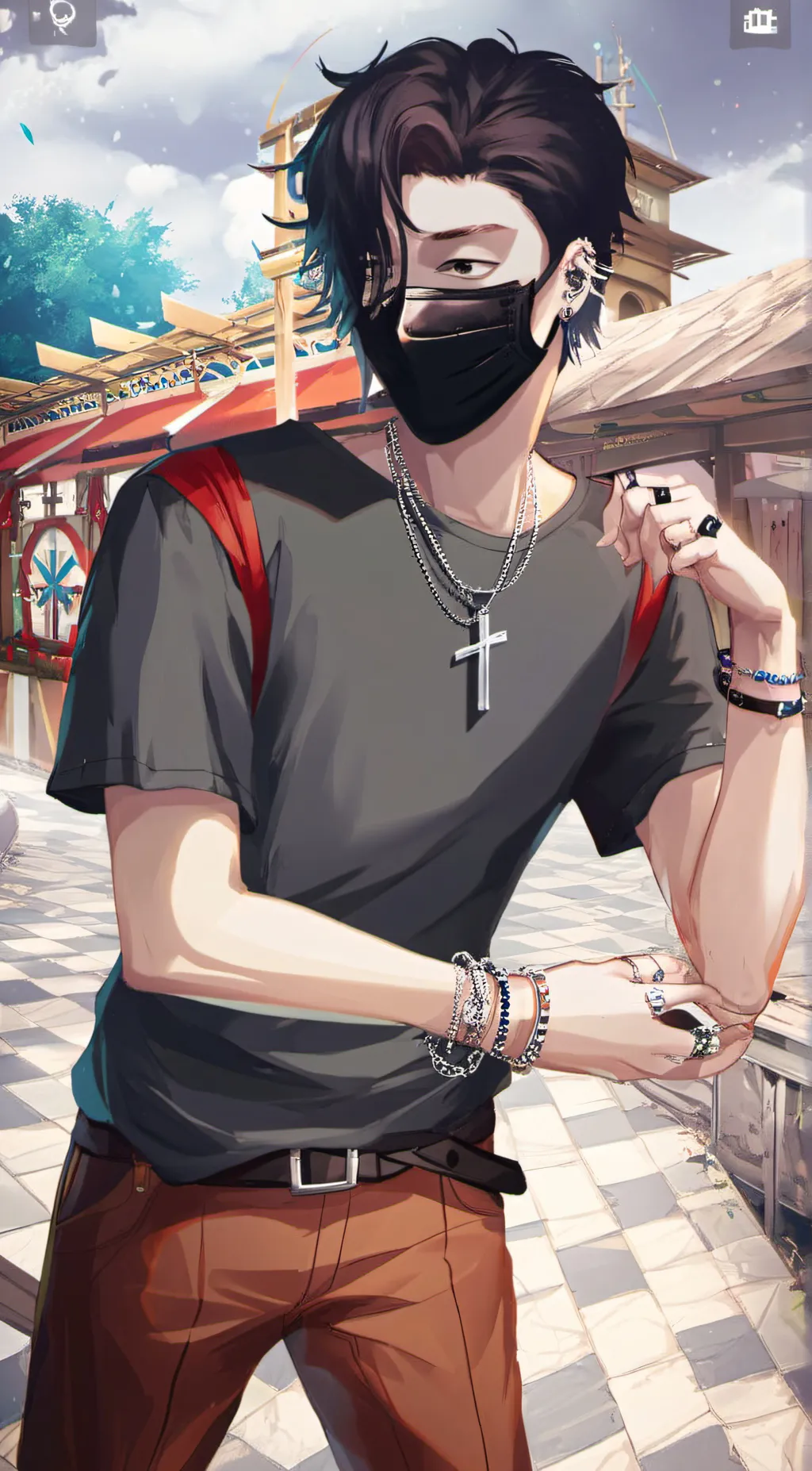 ai character: Happy maker background