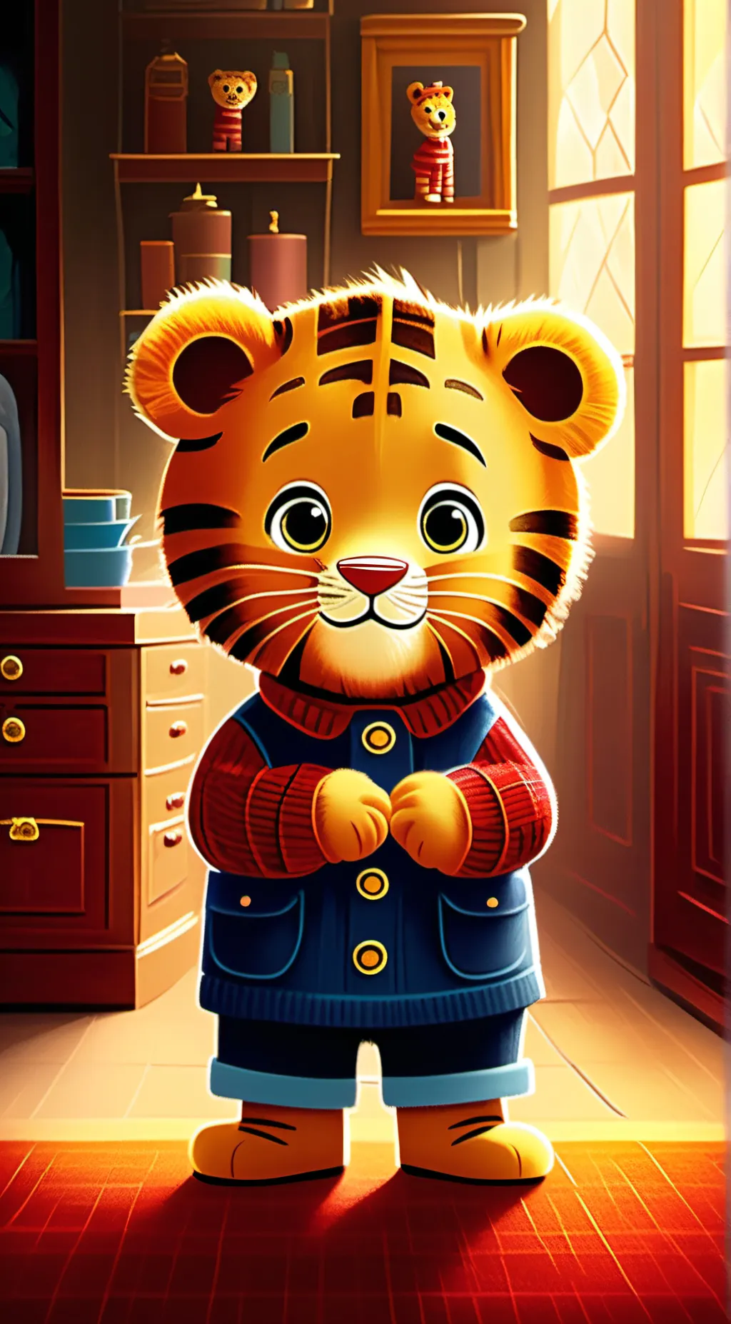 ai character: daniel tiger background