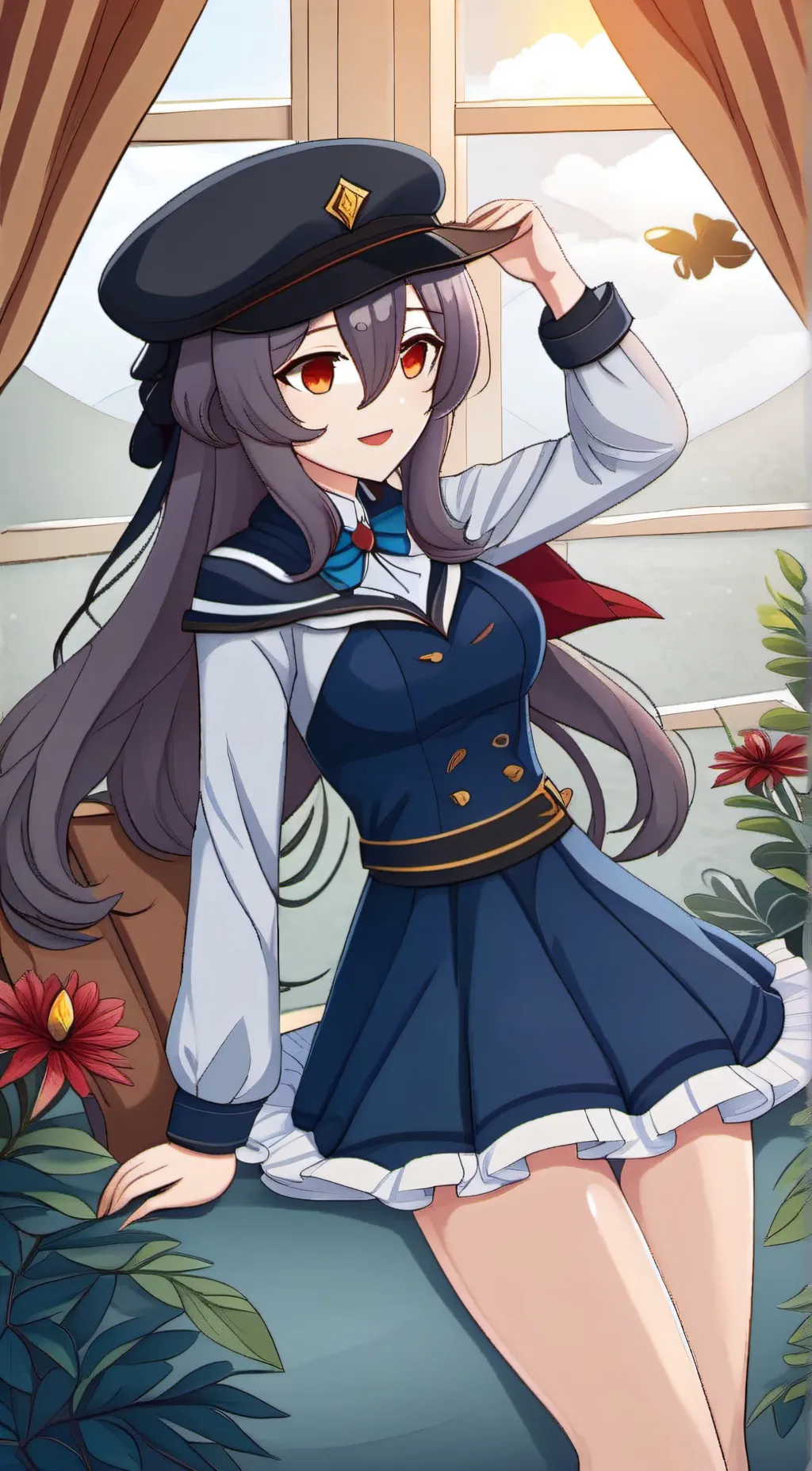 ai character: Senpai background