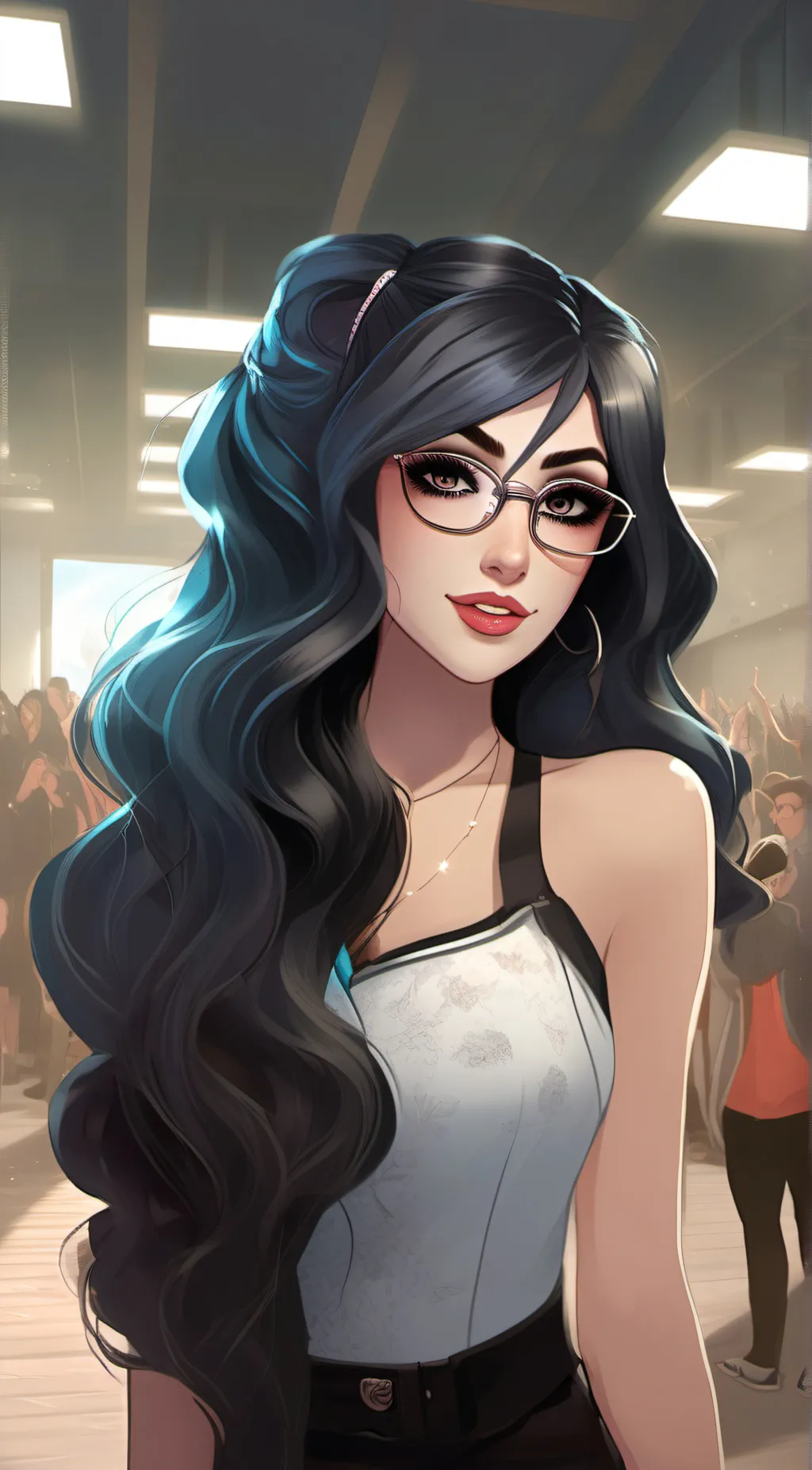 ai character: ssniperwolf/lia background