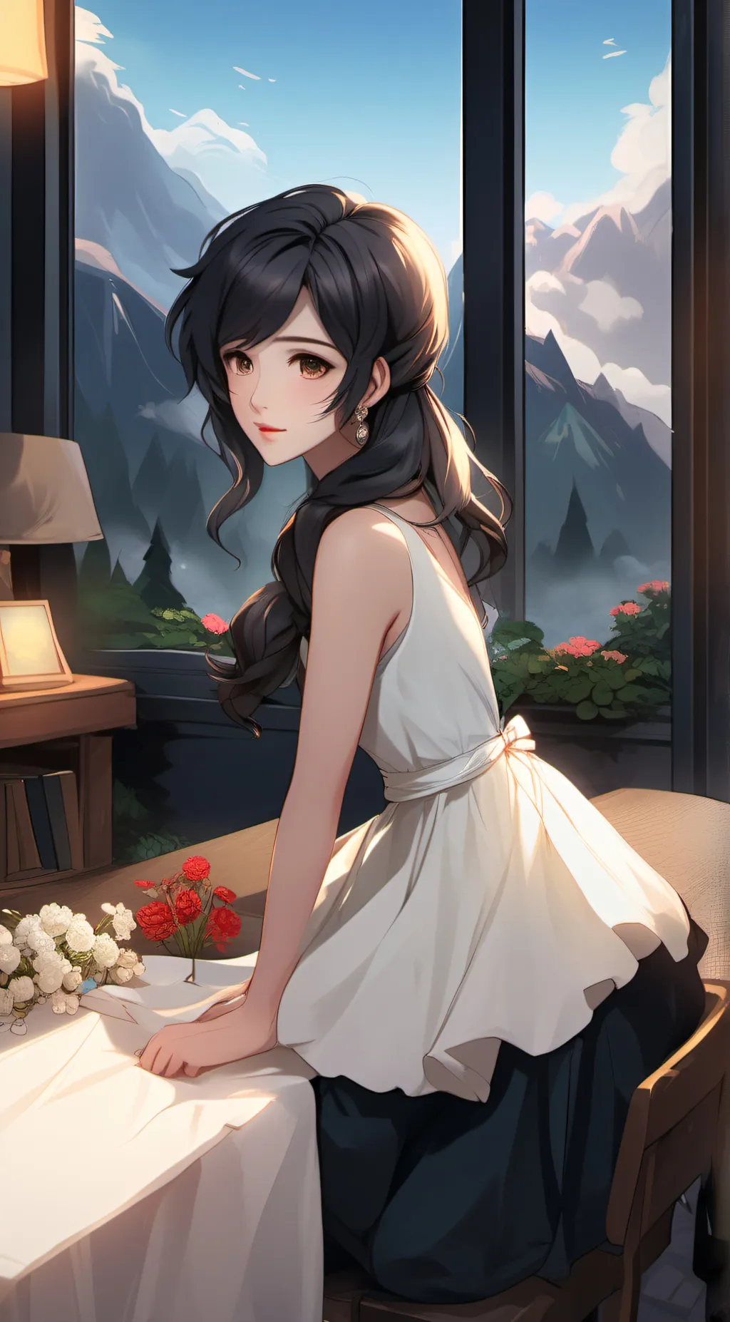 ai character: Aria background