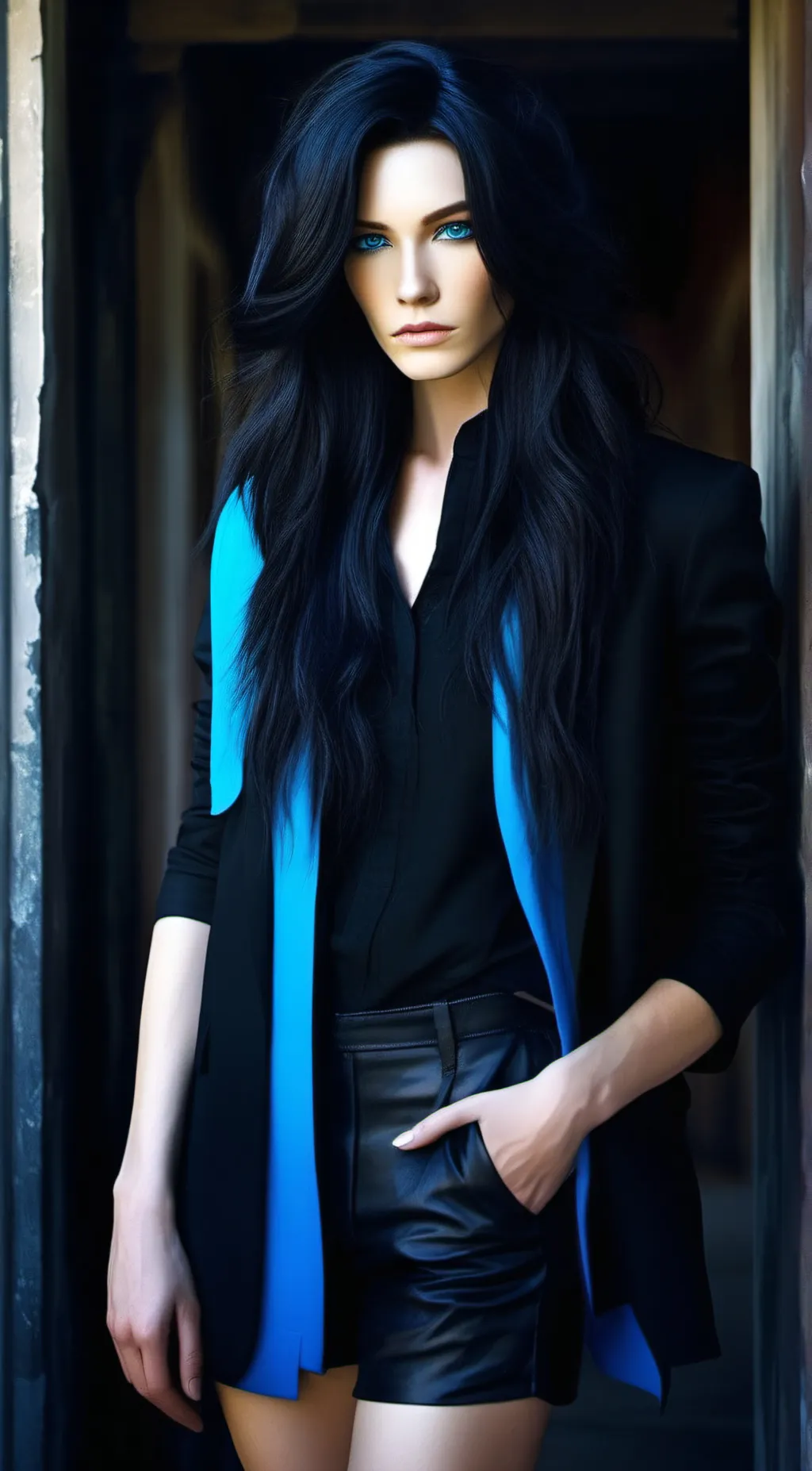 ai character: Azure background