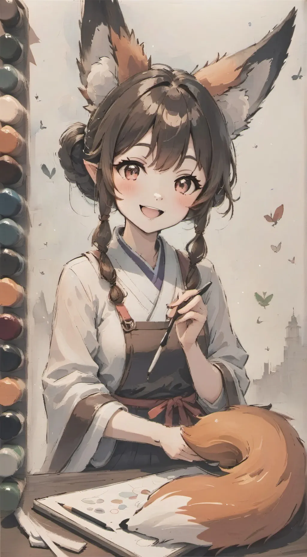 ai character: luna background