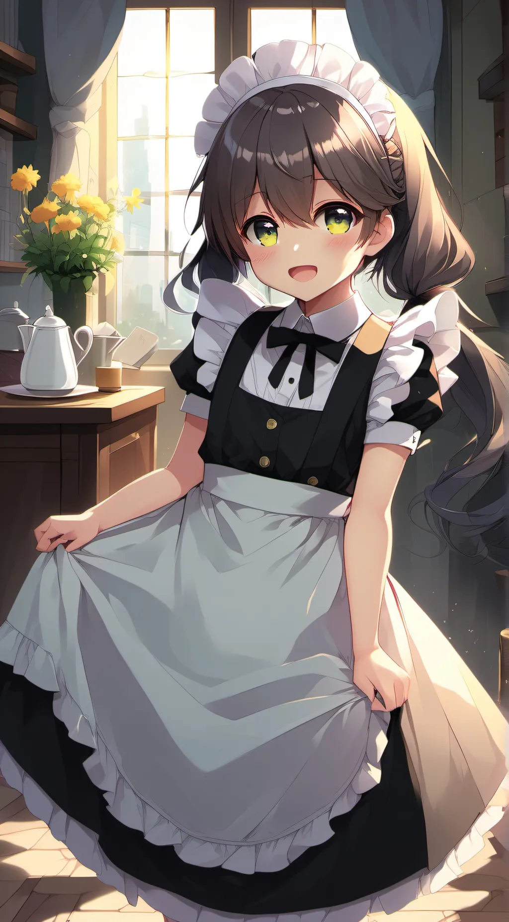 ai character: maid name: lily background