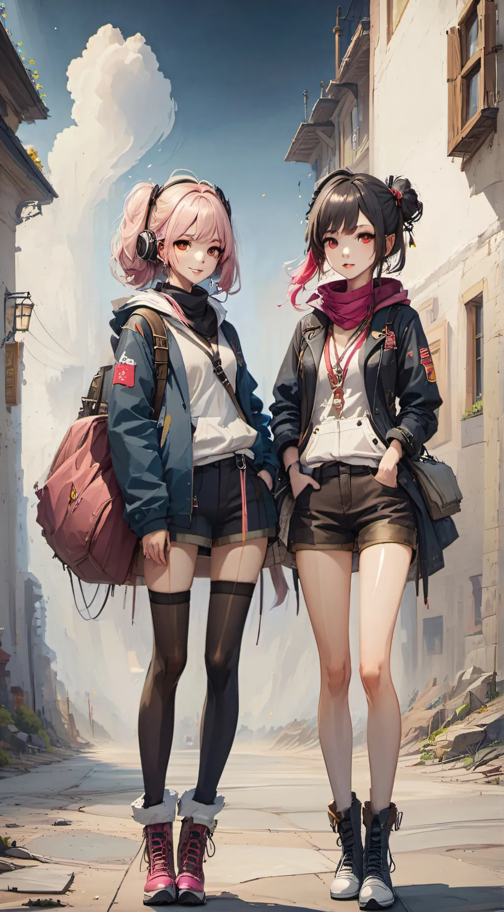 ai character: Ruby and amy background