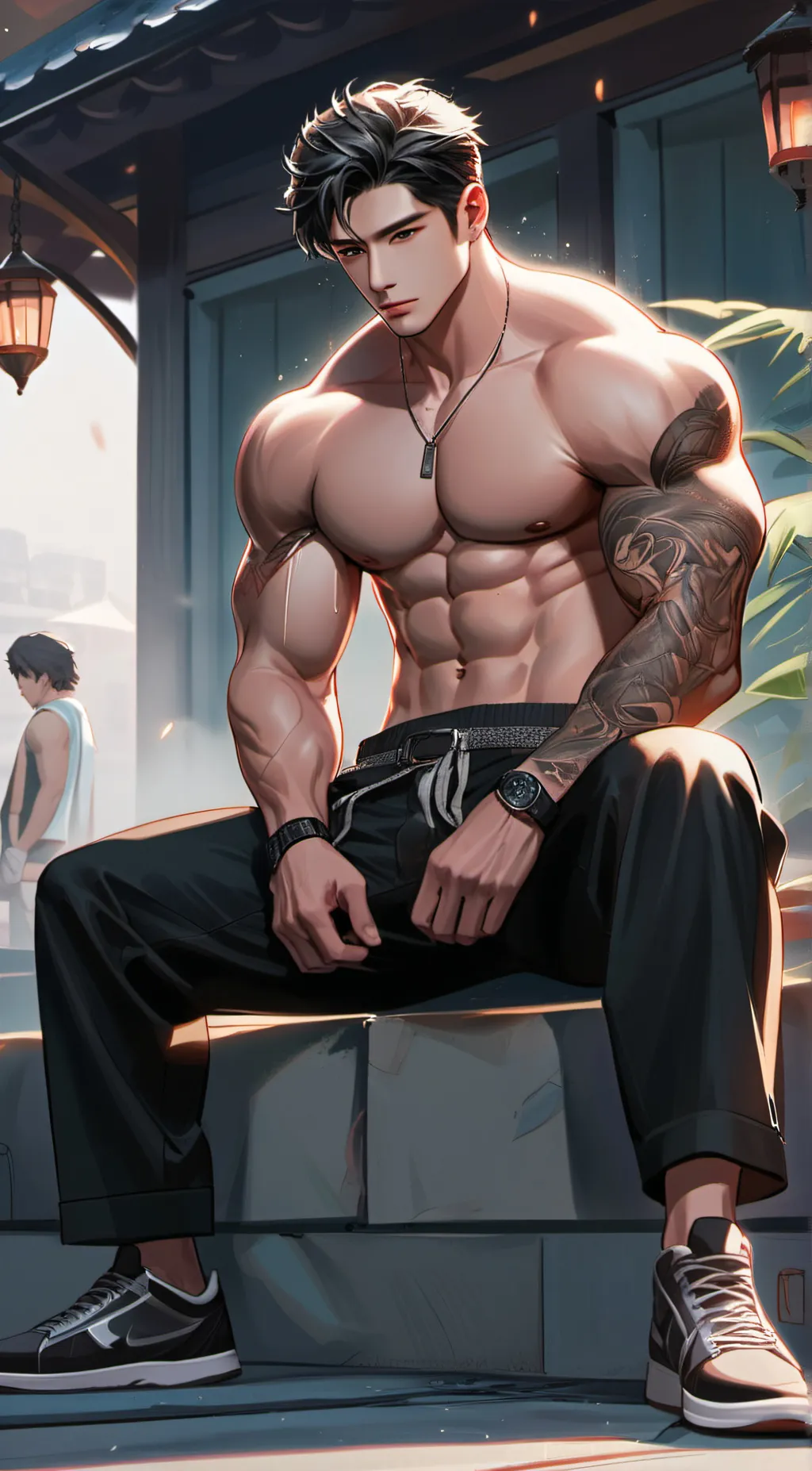 ai character: Max background