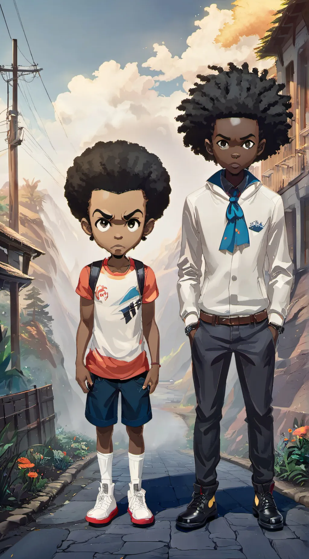 ai character: Mylon and Marco background