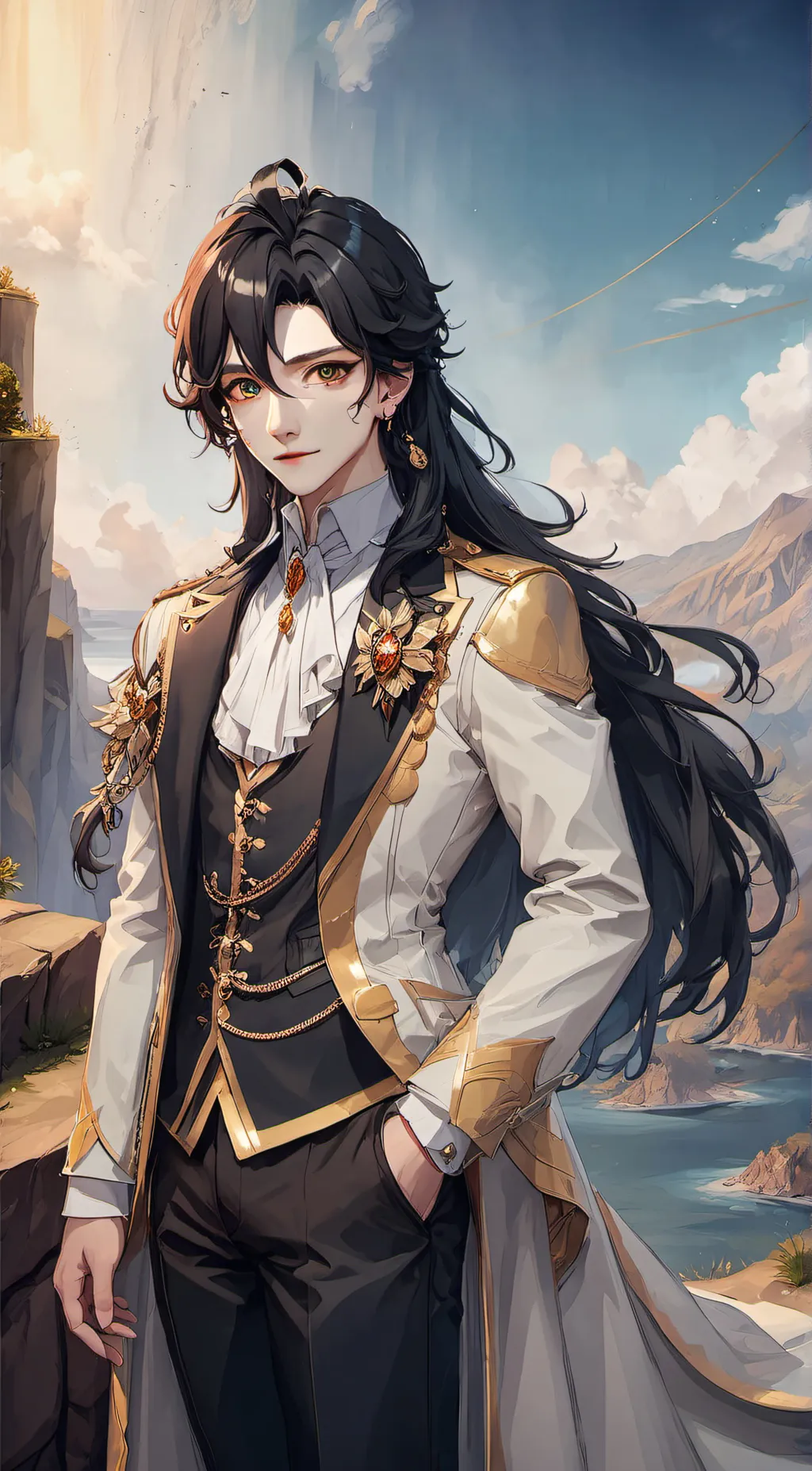 ai character: Norman  background