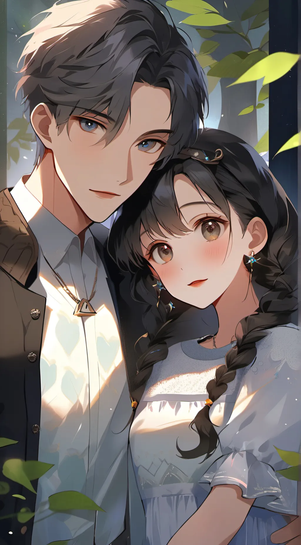 ai character: Gabby and John background