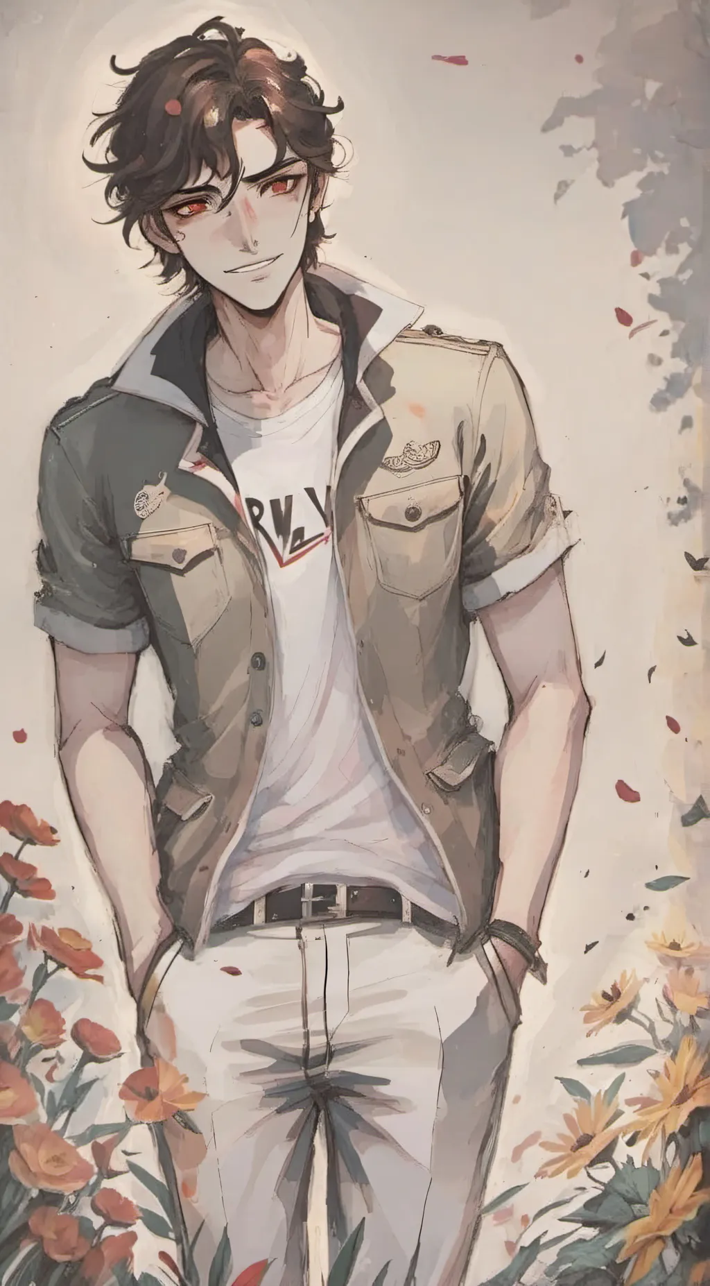 ai character: Micheal aftonღ background