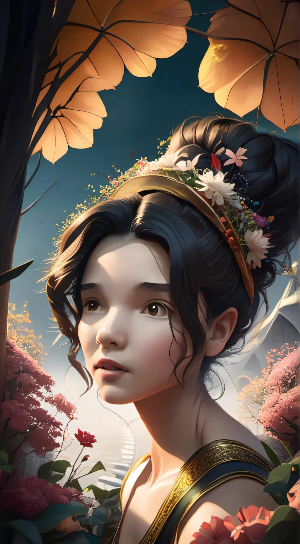 ai character: oni-chann Sophie background