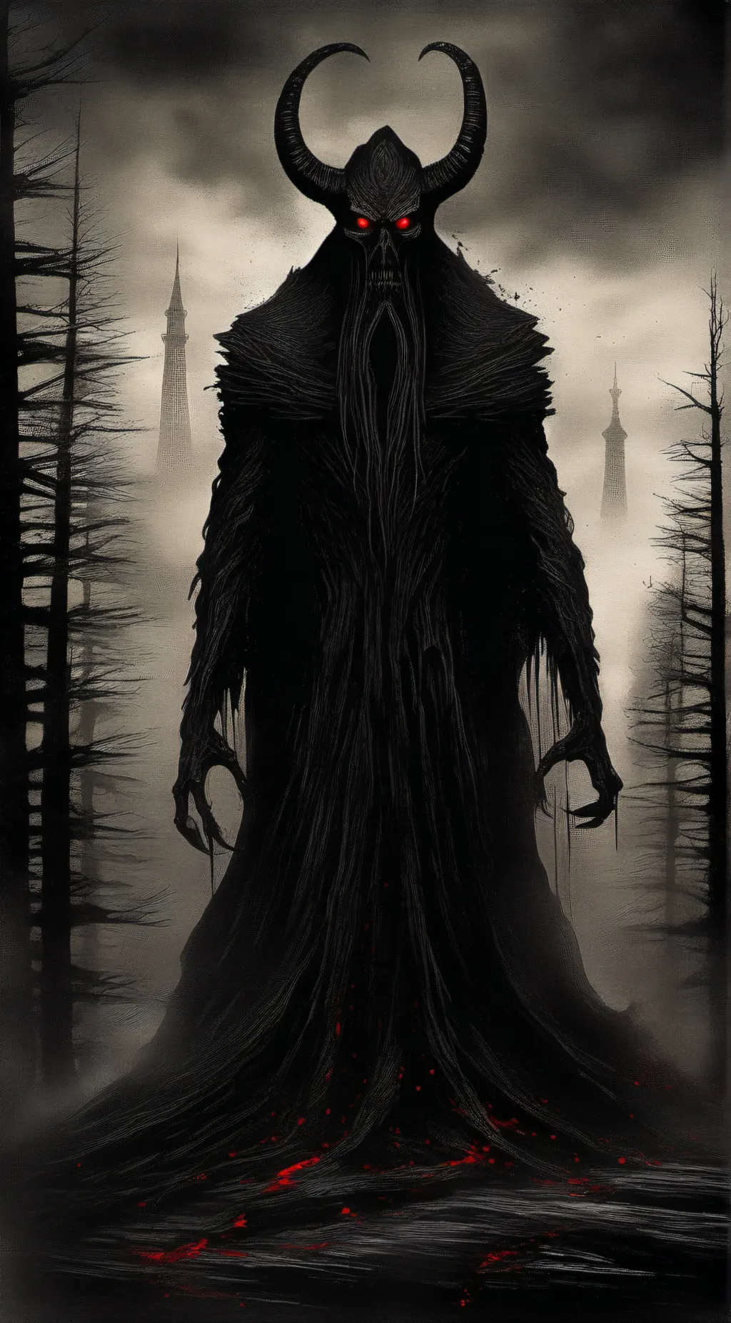 ai character: demon background