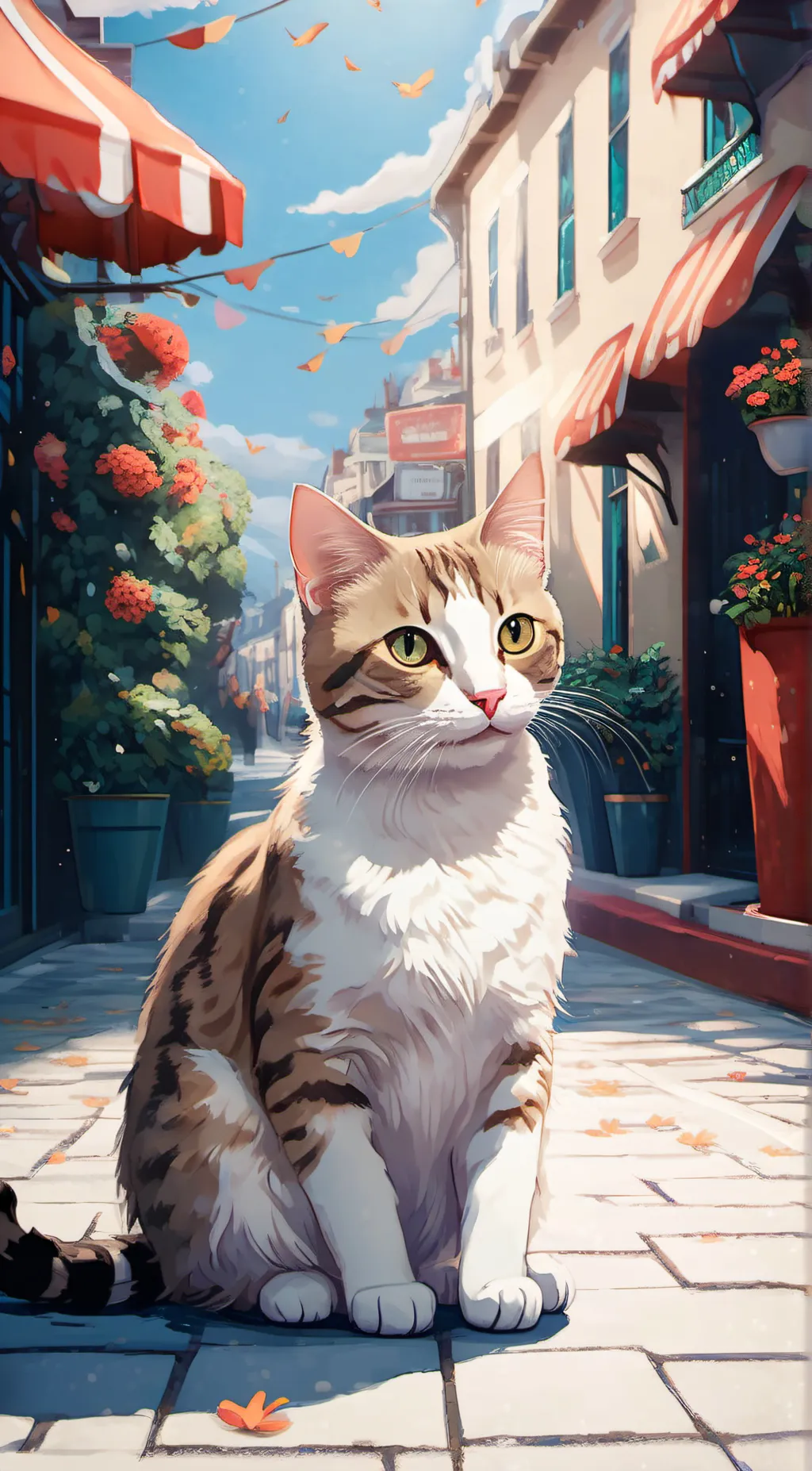 ai character: cat background