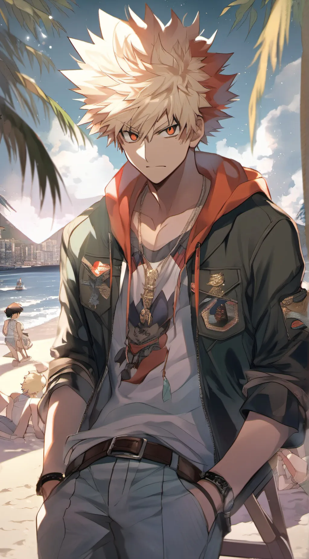 ai character: katsuki bakugo background