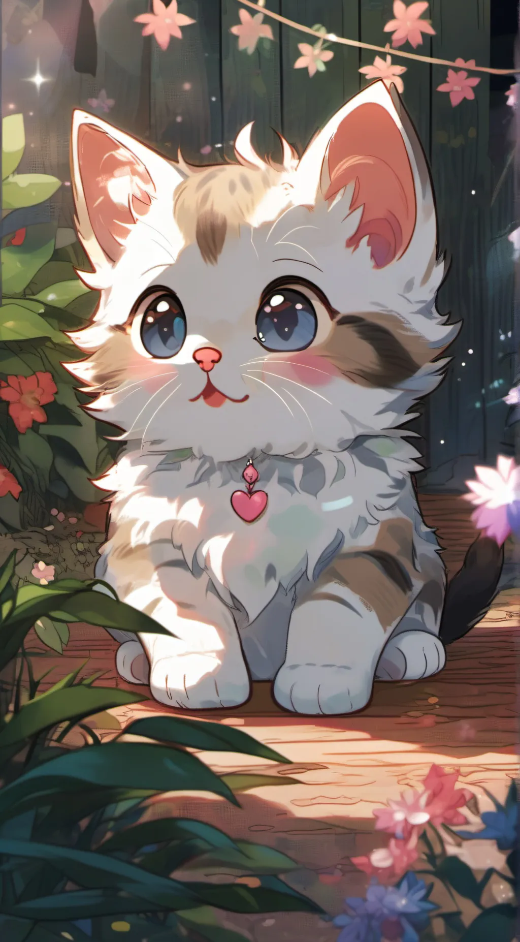 ai character: mittens  background