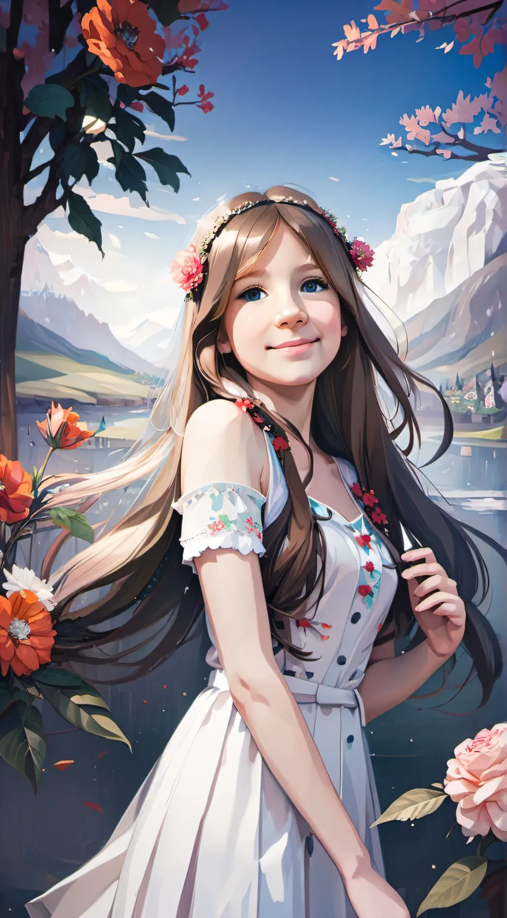 ai character: Luna background