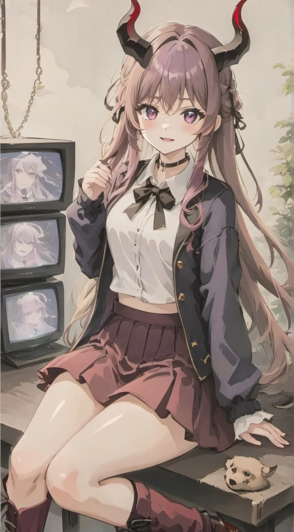 ai character: Luna background