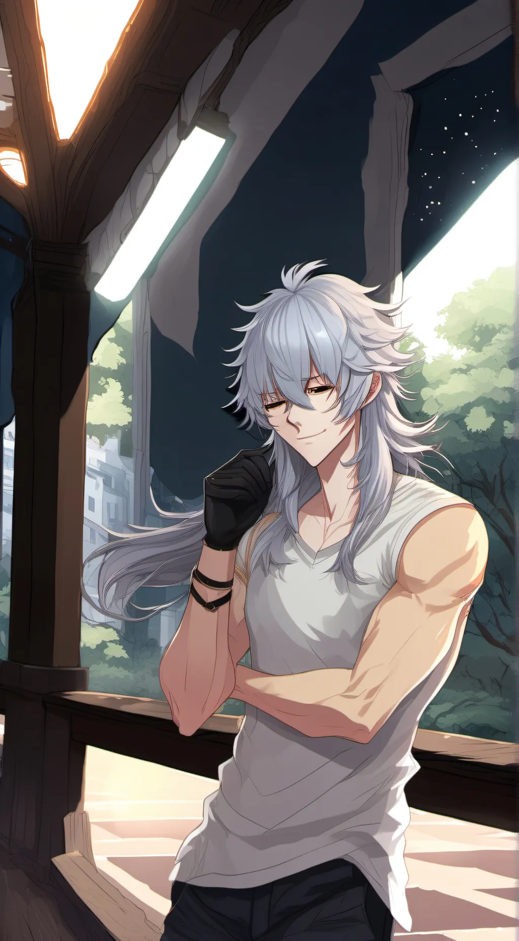 ai character: Xander  background