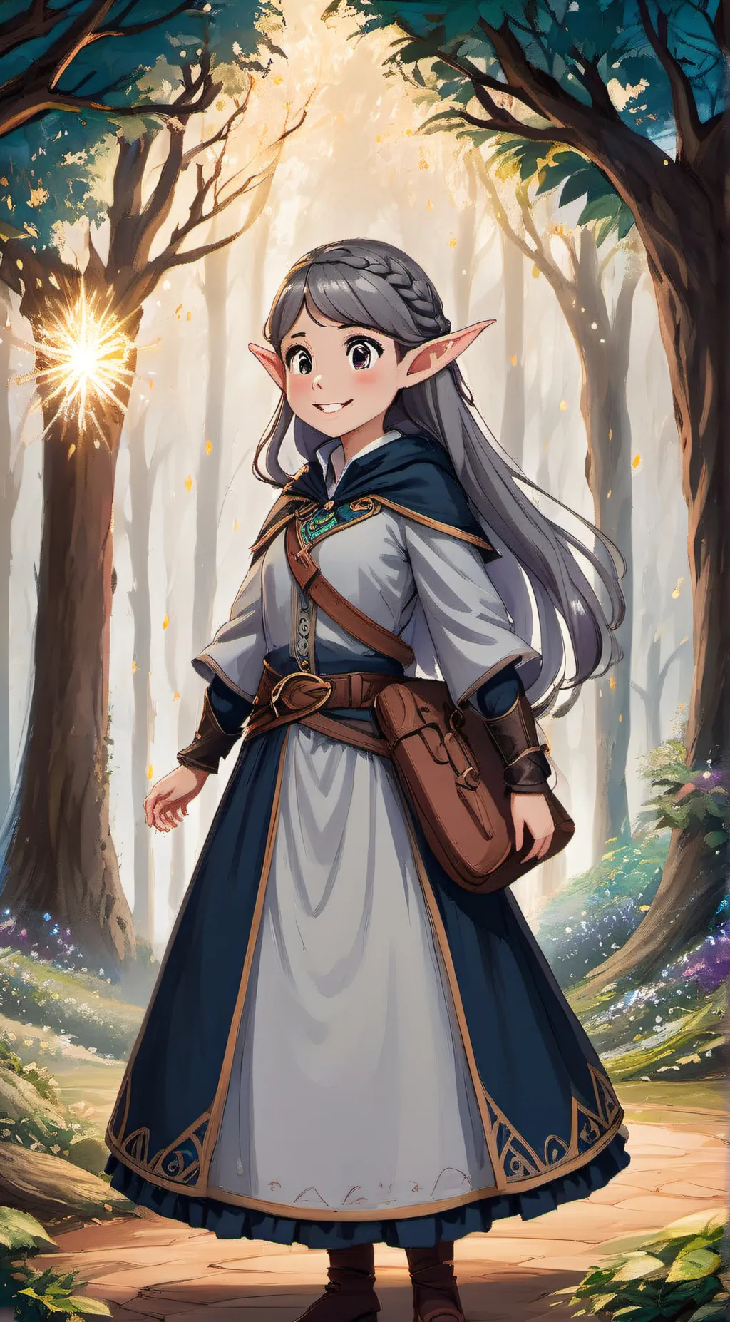 ai character: Winter elf background