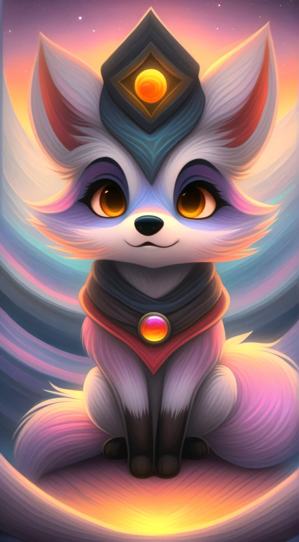 ai character: SunFur background