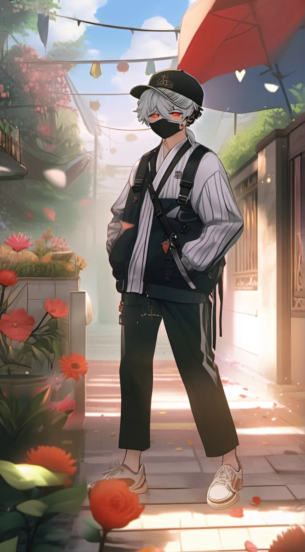 ai character: Sigma chad background