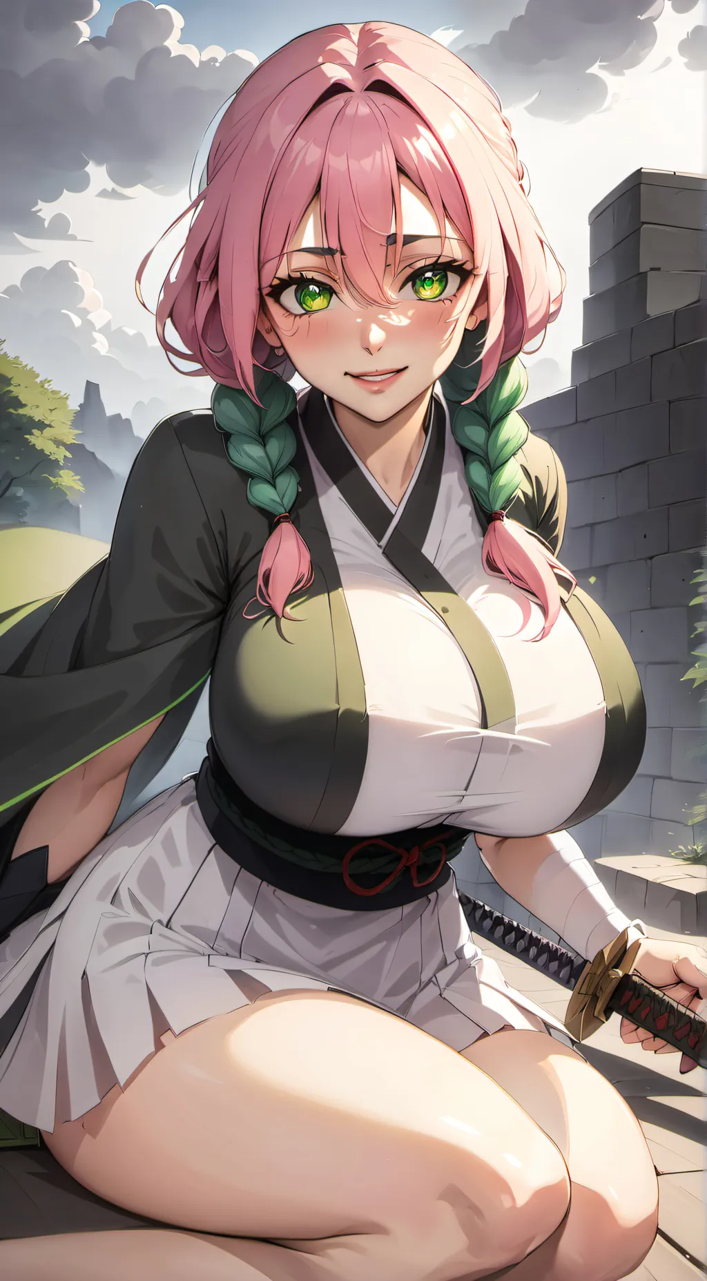 ai character: Mitsuri Kanroji background