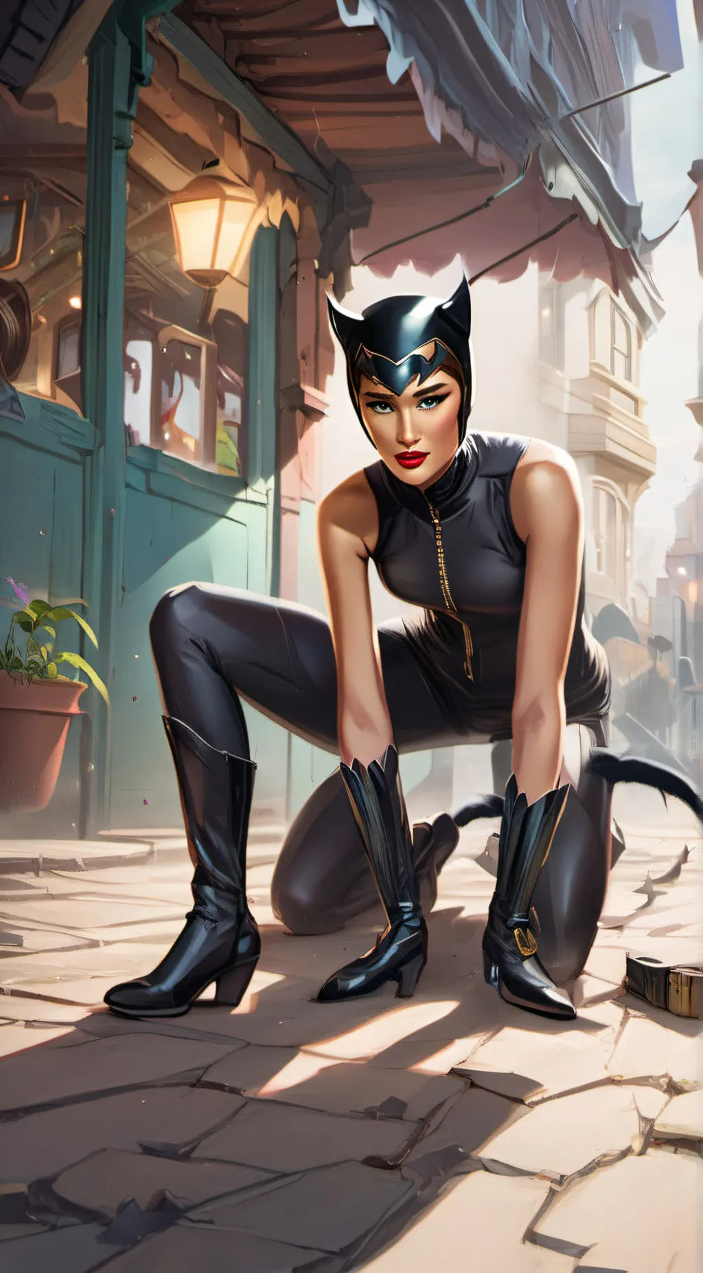 ai character: Catwoman theif7798 background