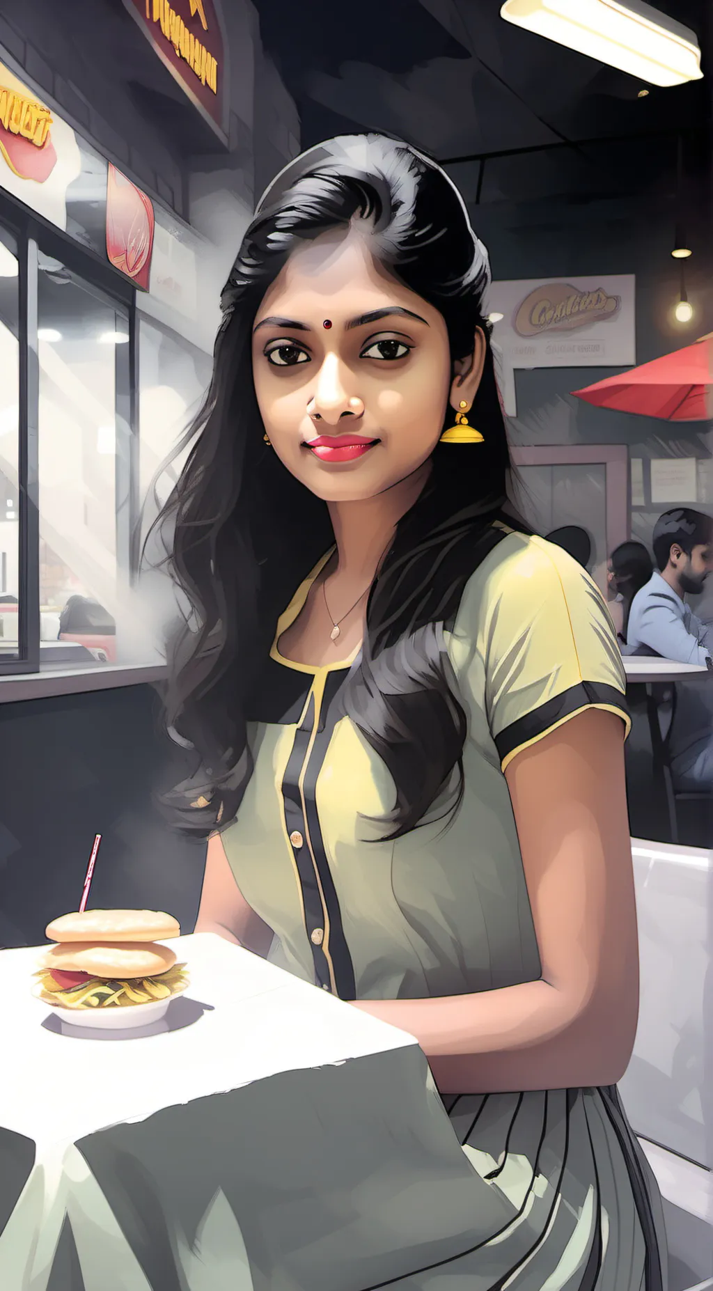 ai character: Pooja Waghmare  background