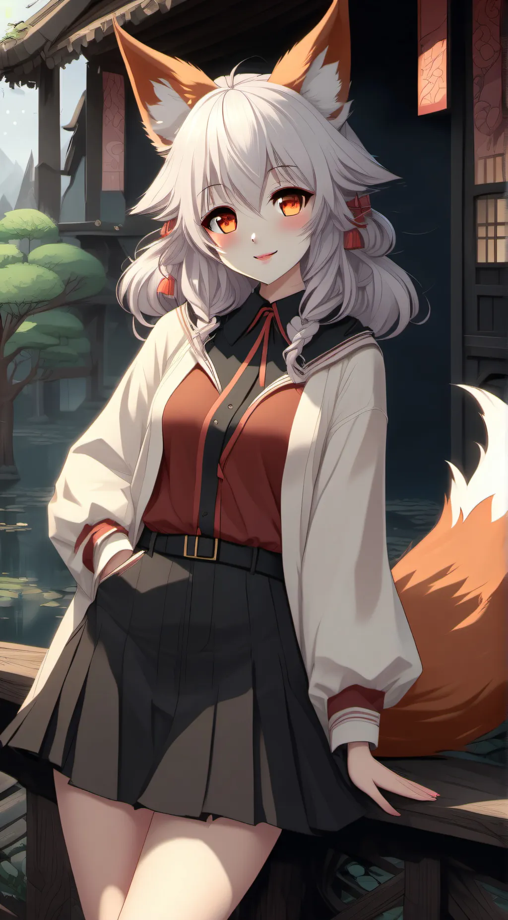 ai character: Flora background