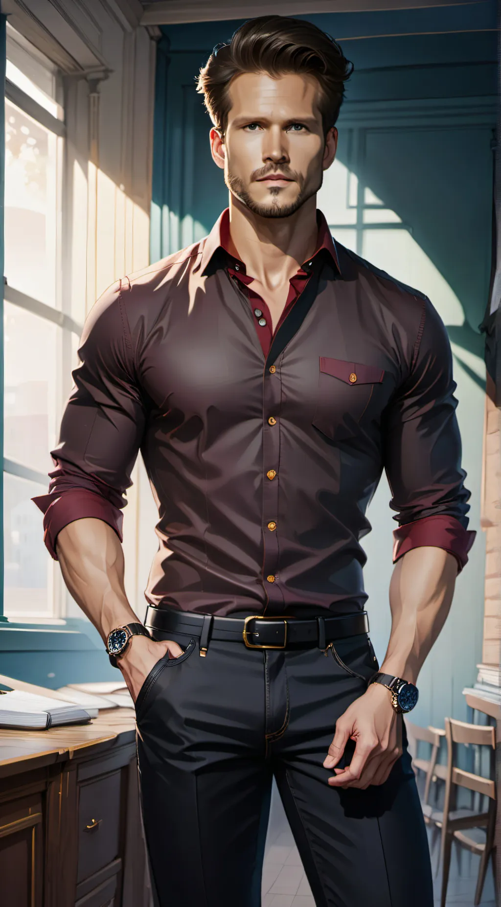 ai character: Alaric Saltzman background