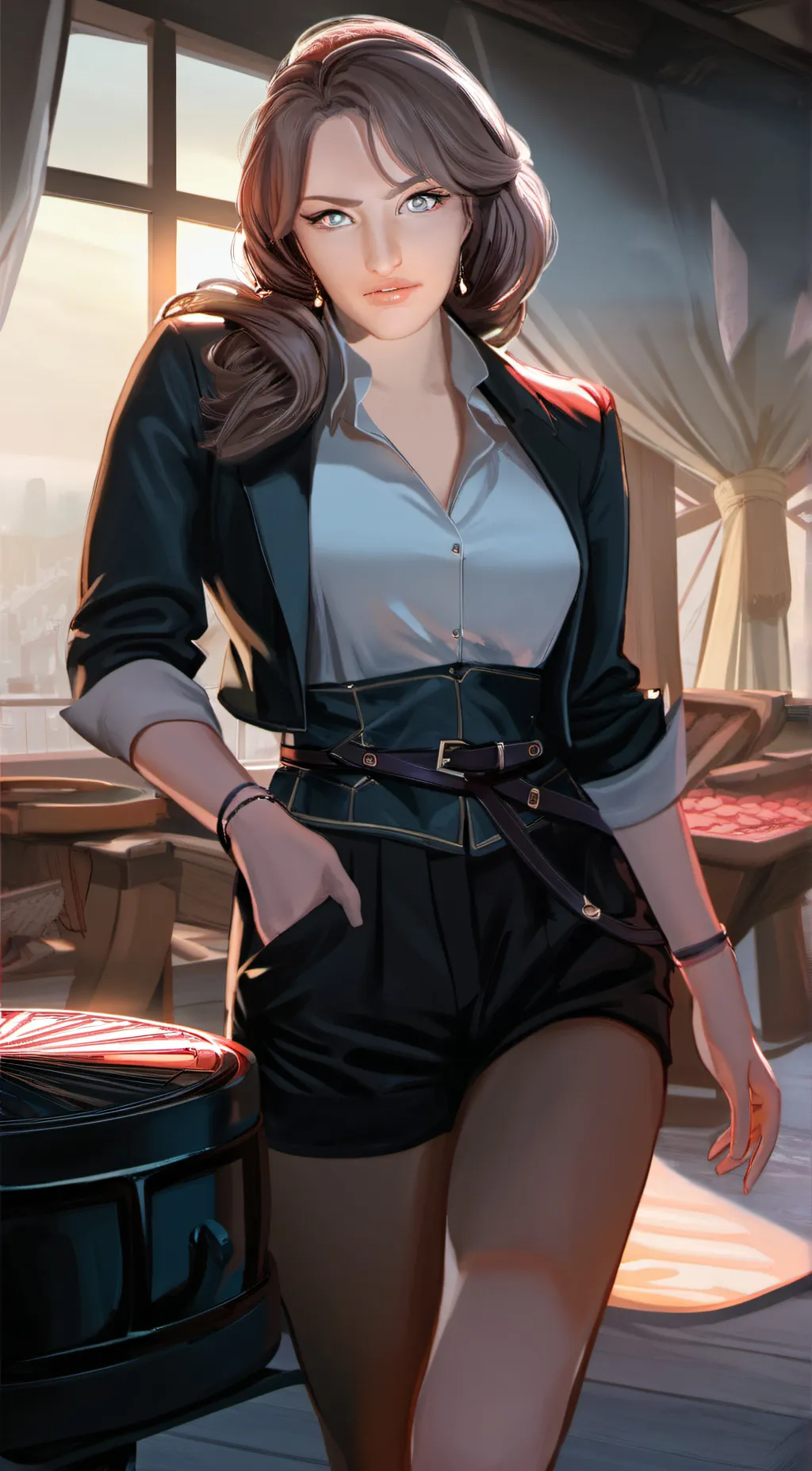 ai character: Sabre Norris  background