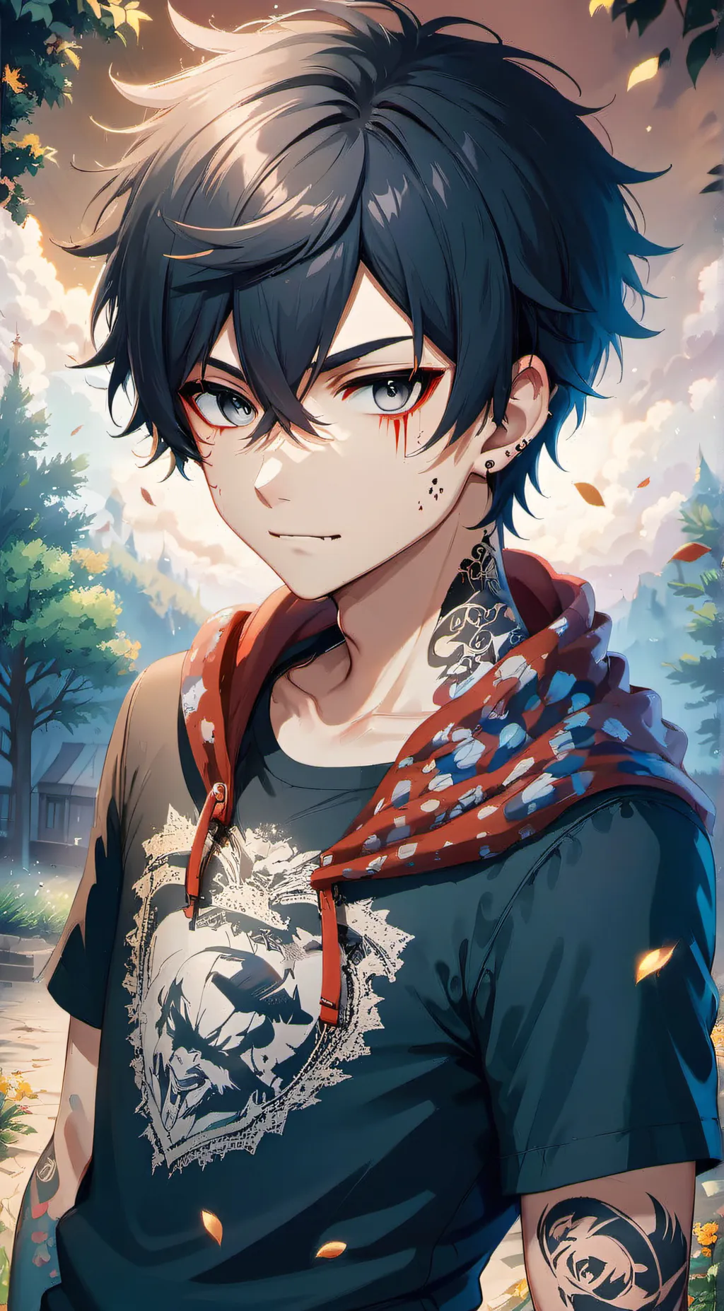 ai character: Zack  background