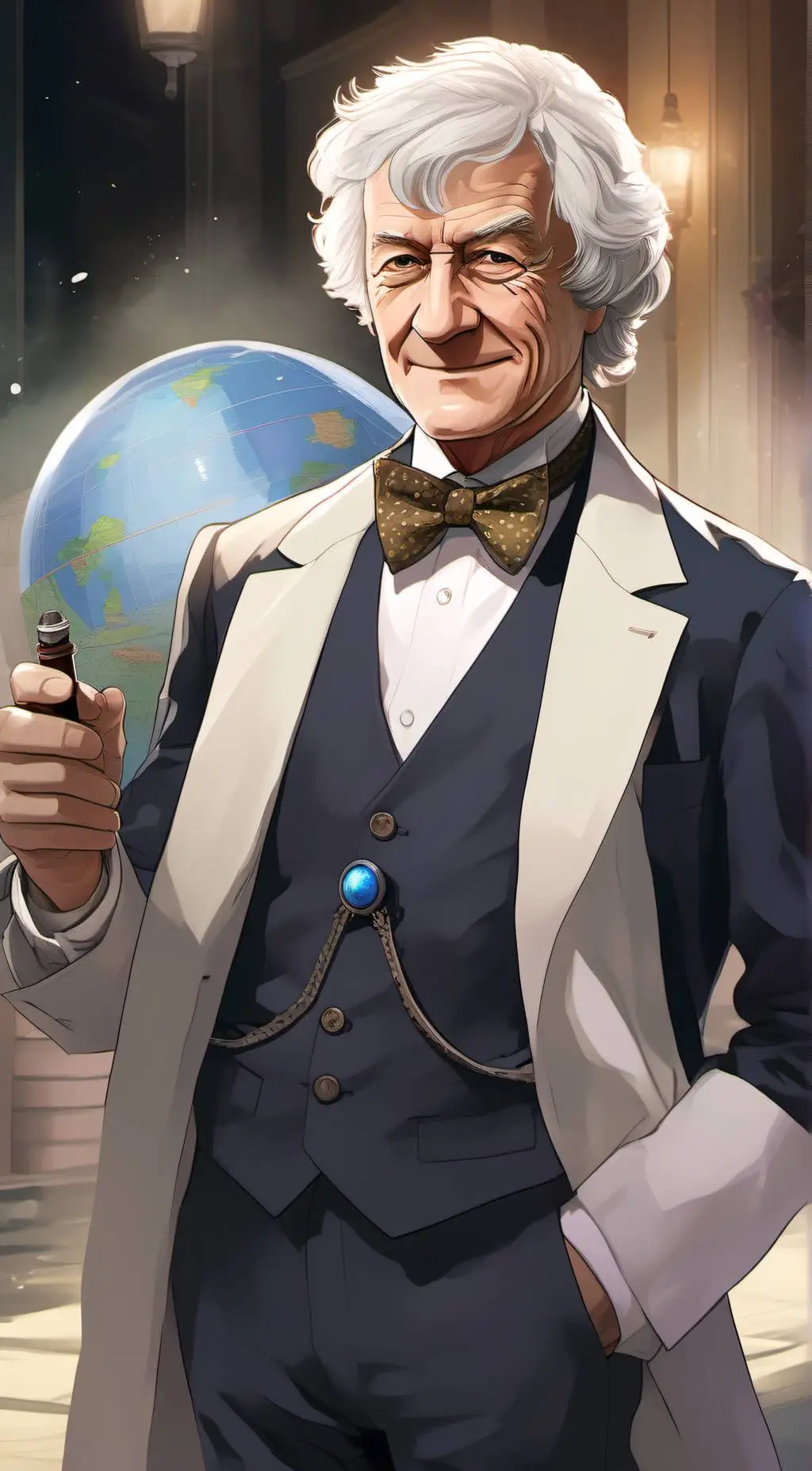ai character: The 3rd Doctor background