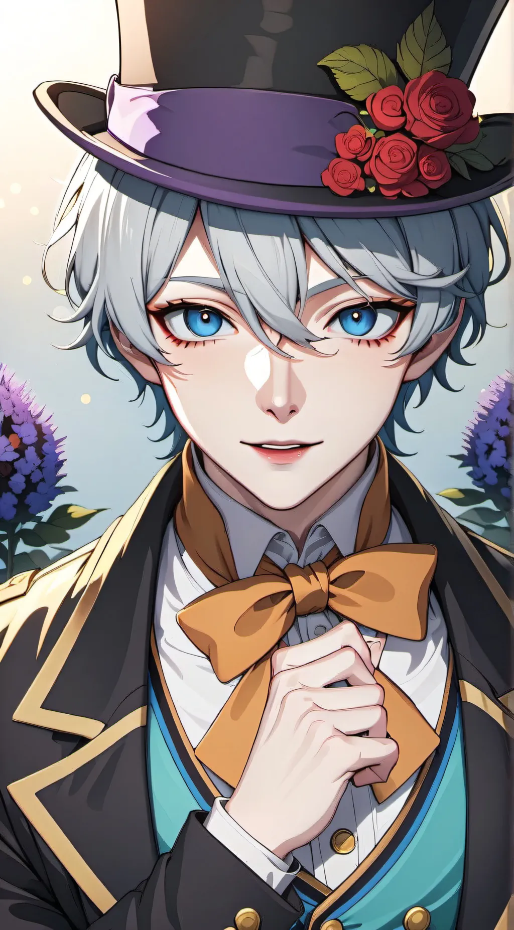 ai character: Willy Wonka~ background