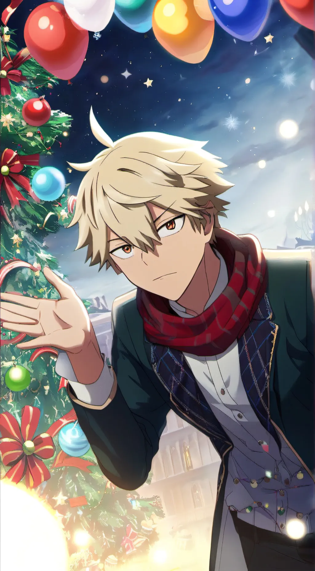 ai character: Katsuki Bakugou background